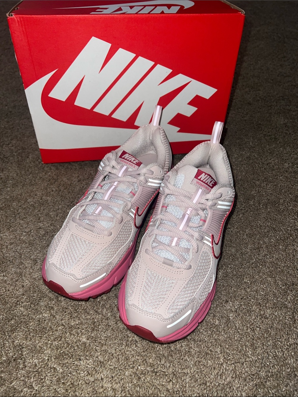 Nike Youth Vomero 5 Silt Red/Peony/Team Crimson